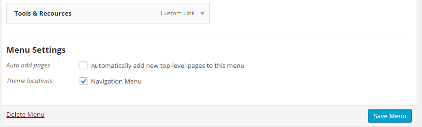 Making a NOT clickable menu item_Custom menu